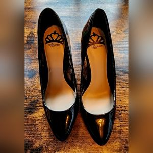 Fergalicious by Fergie Balck Stilleto Heels, Size 8